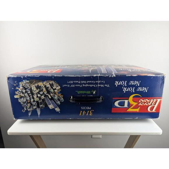 Wrebbit Puzz 3D New York New York 3141 Piece Twin Towers Puzzle Open Box Vintage - Picture 4 of 8